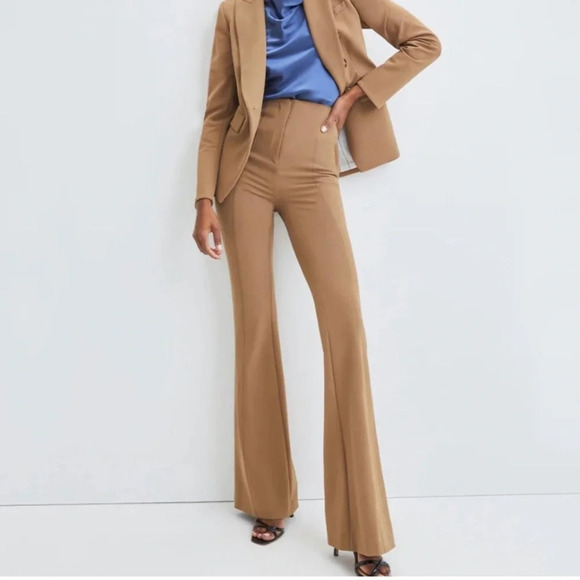 Veronica Beard Pants - Veronica Beard Women's Brown Flare Leg Azariah Pant Size 10 NWOT